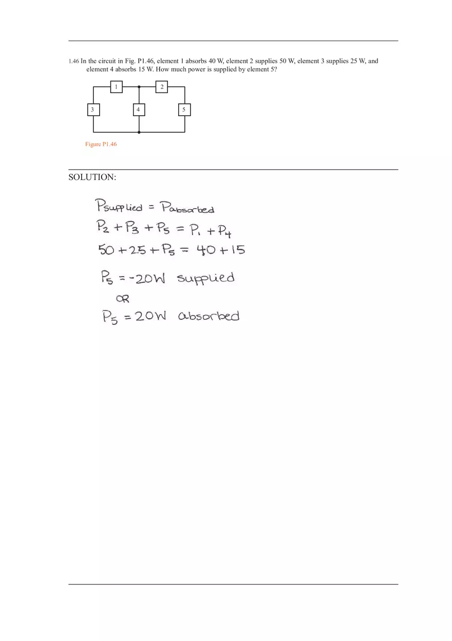 Chapter 1 Solutions to Answers of Basic Engineering Circuit Analysis (Part 5) - Page 4