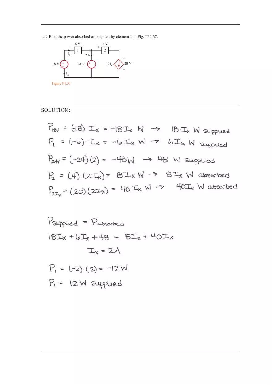 Chapter 1 Solutions to Answers of Basic Engineering Circuit Analysis (Part 5) - Page 5