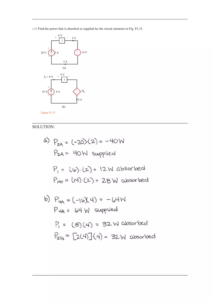 Chapter 1 Solutions to Answers of Basic Engineering Circuit Analysis (Part 4) - Page 7