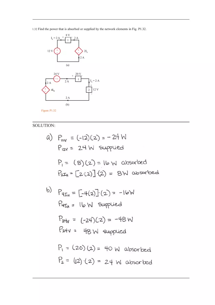 Chapter 1 Solutions to Answers of Basic Engineering Circuit Analysis (Part 4) - Page 8