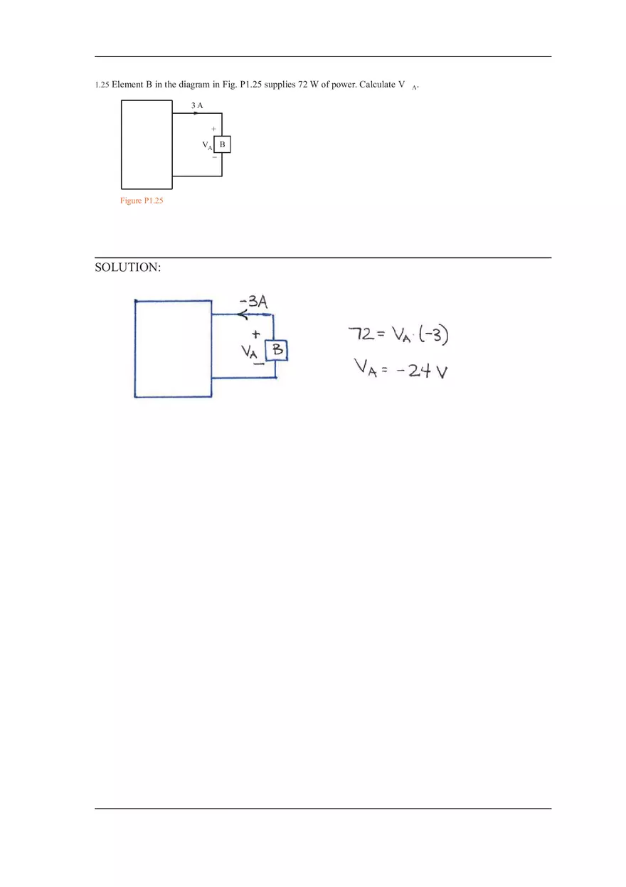 Chapter 1 Solutions to Answers of Basic Engineering Circuit Analysis (Part 4) - Page 1