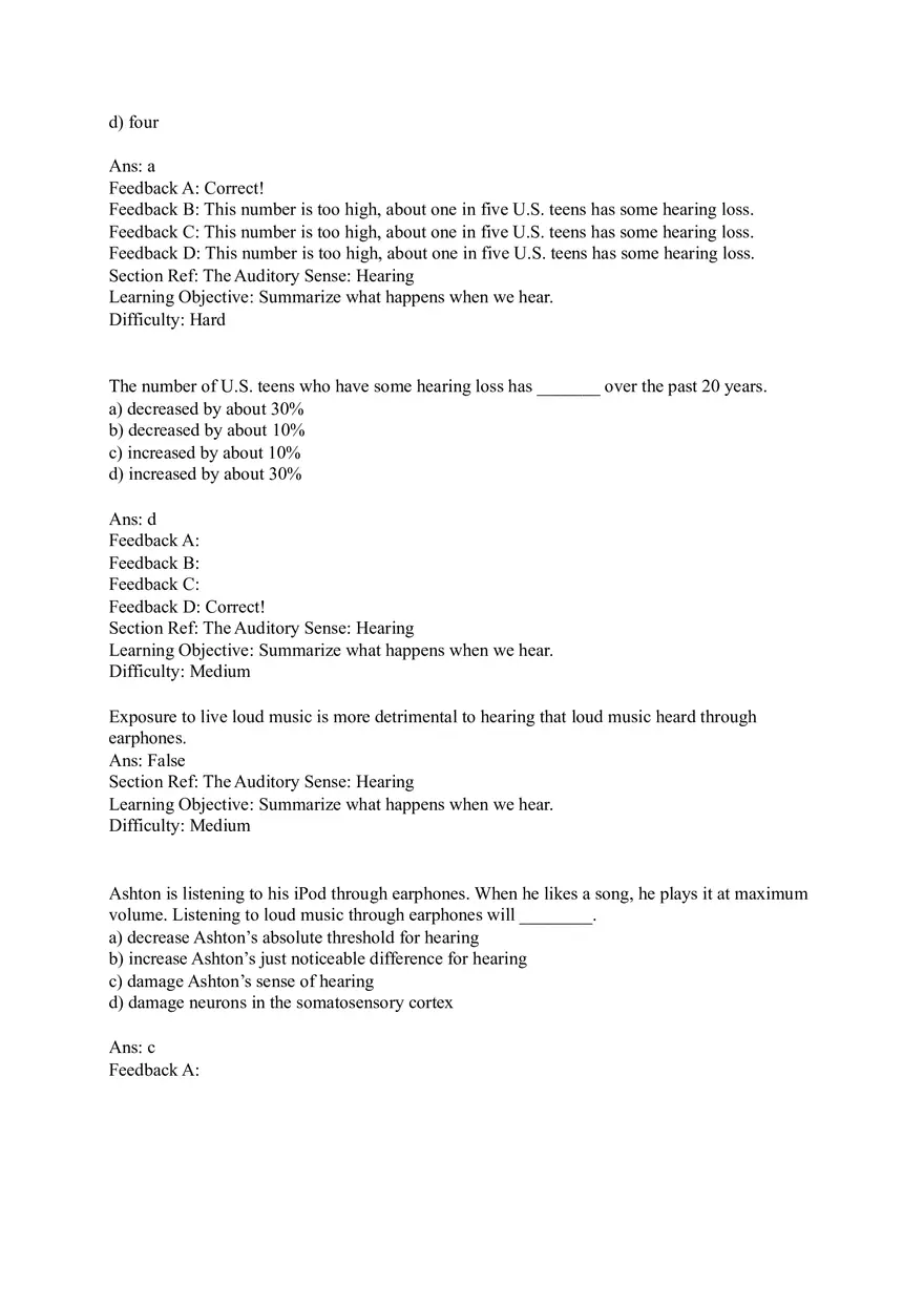 Sensation and Perception Test Answer Key Part 6 - Page 8