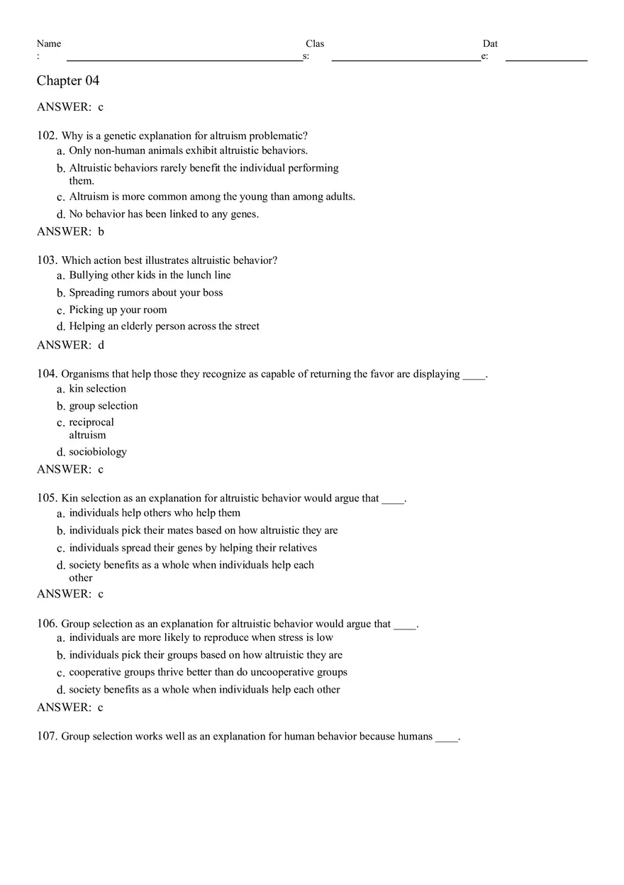 Neural Development and Processes Answer Key From 75 to 119 - Page 6