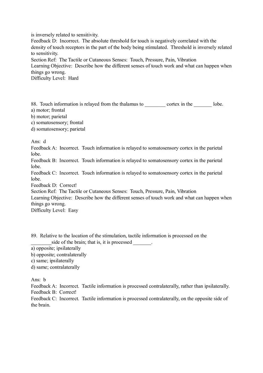 Sensation and Perception Test Answer Key Part 4 - Page 14