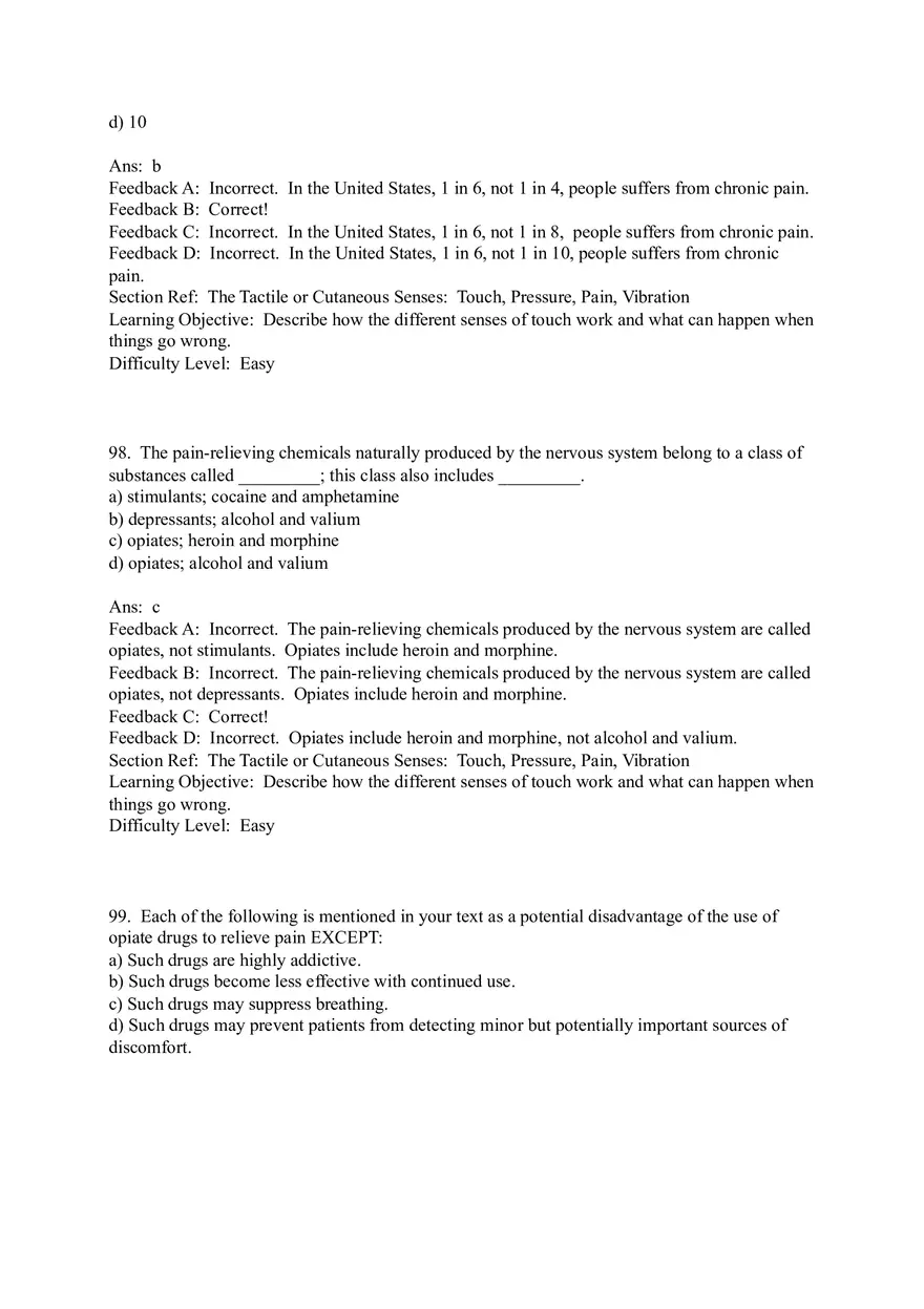 Sensation and Perception Test Answer Key Part 4 - Page 5