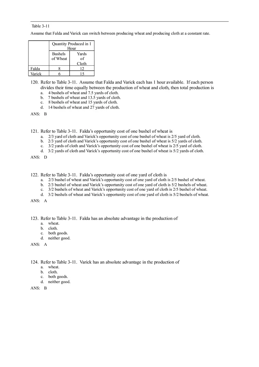 Advantage - The Driving Force of Specialization Answer Key (Sec 3) Part 4 - Page 1