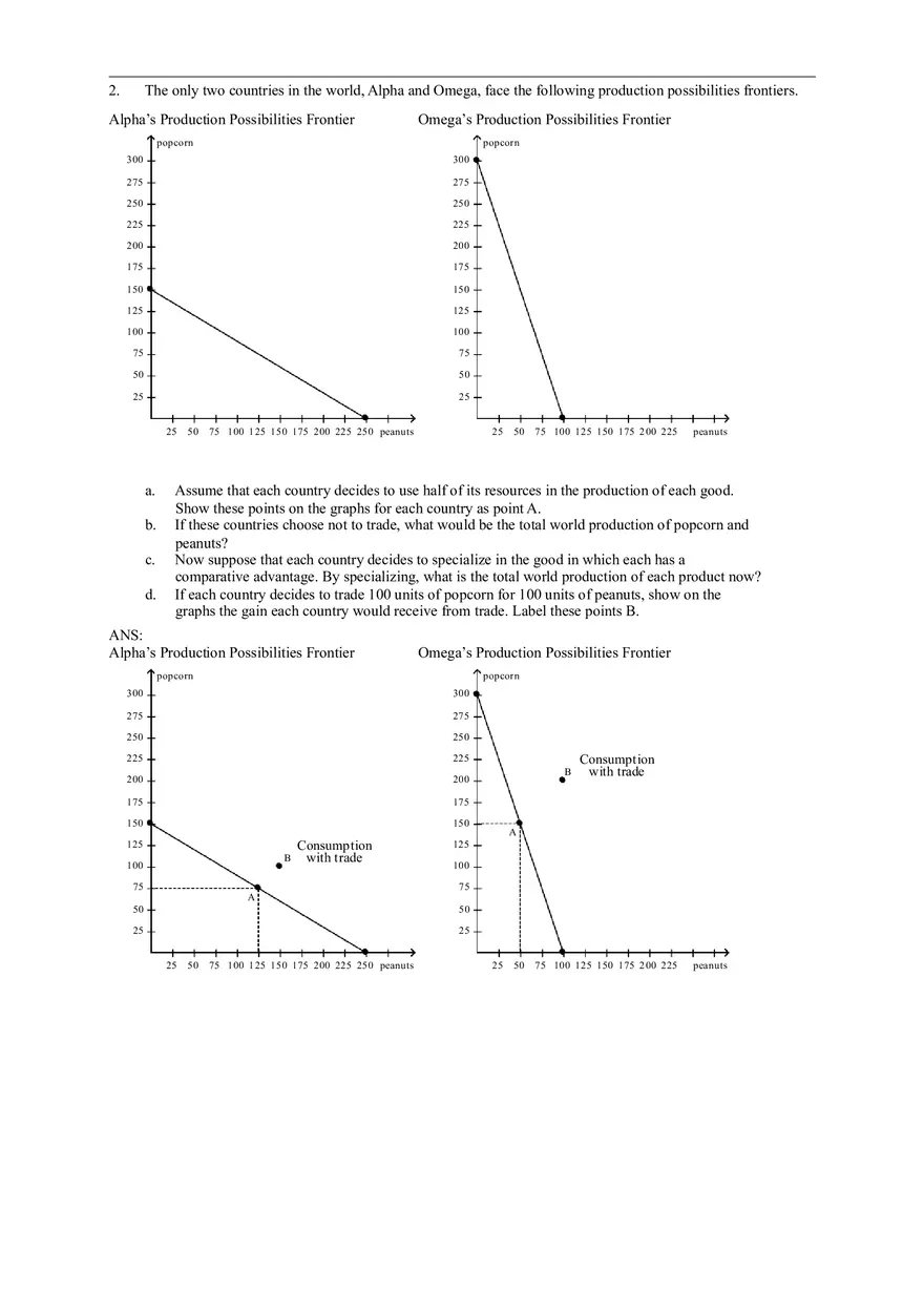 Interdependence and the Gains from Trade Answer Key - Page 7