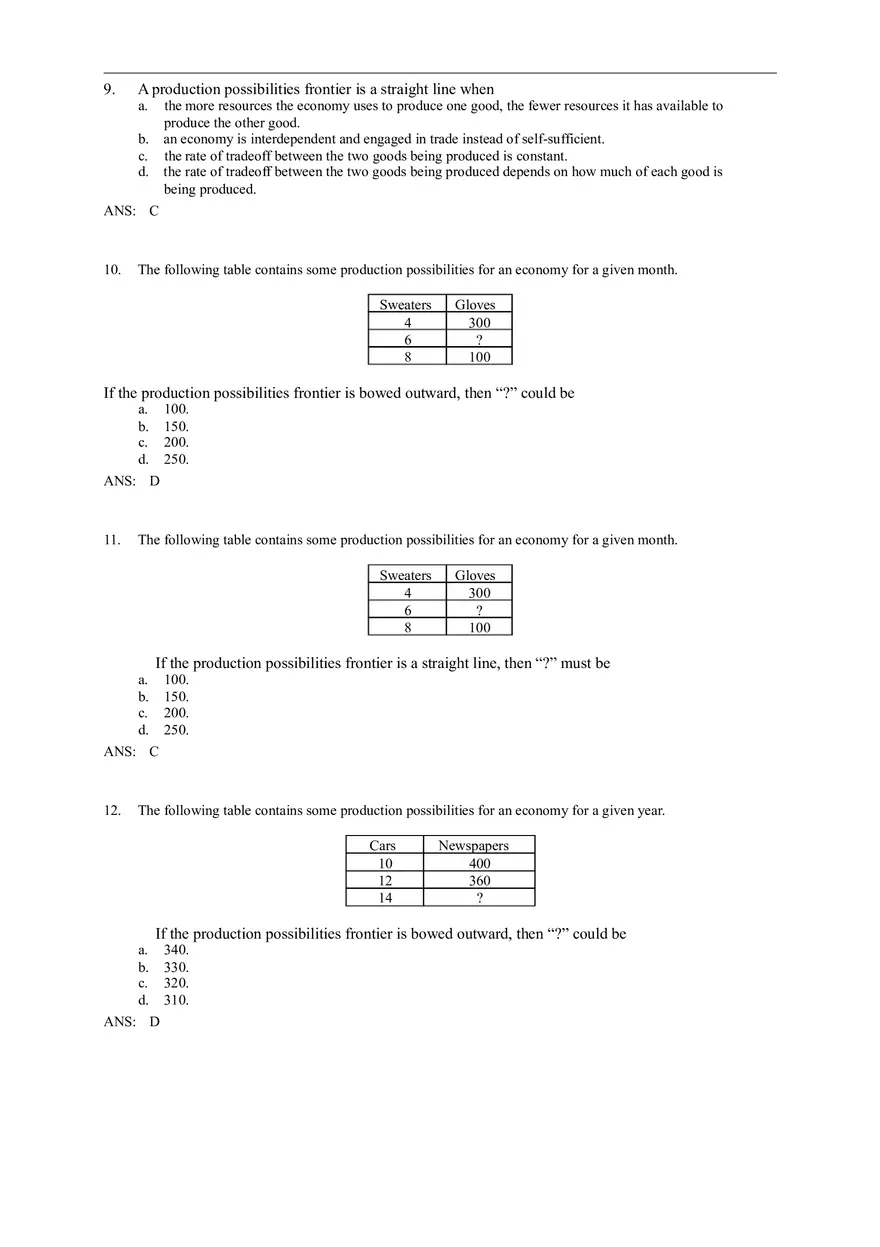 Interdependence and the Gains from Trade Answer Key - Page 11