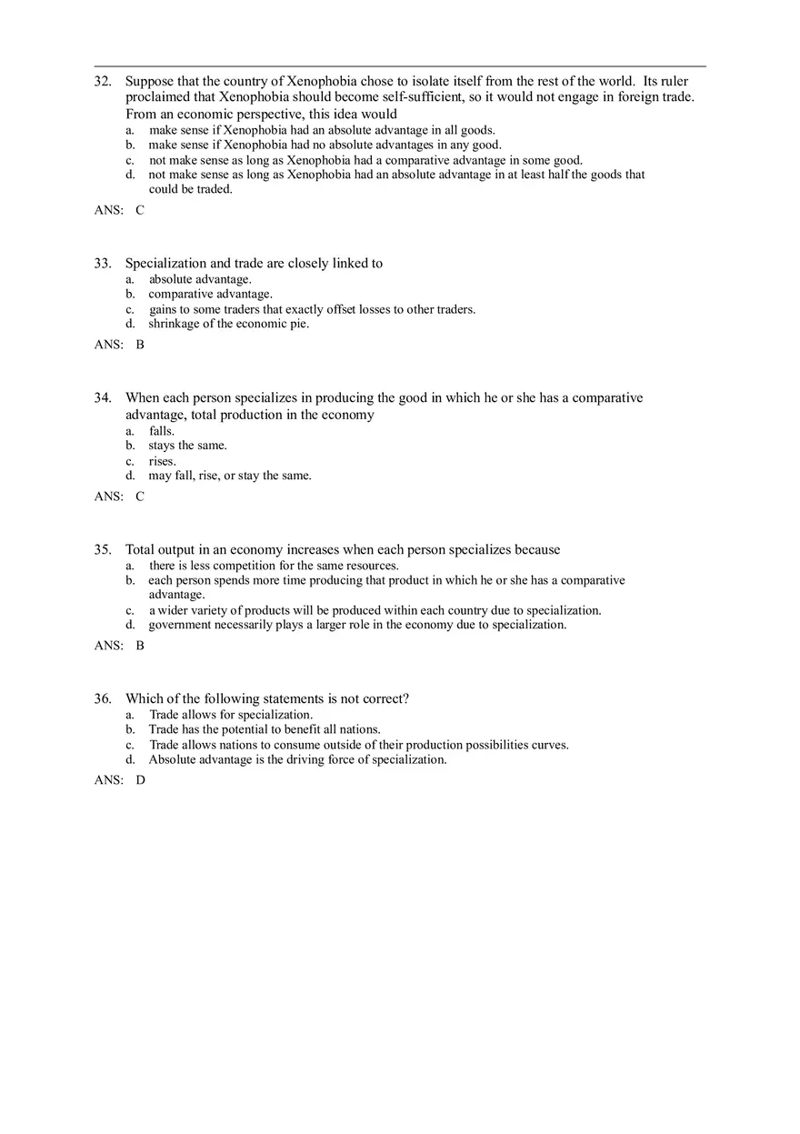 Advantage - The Driving Force of Specialization Answer Key (Sec 2) - Page 8