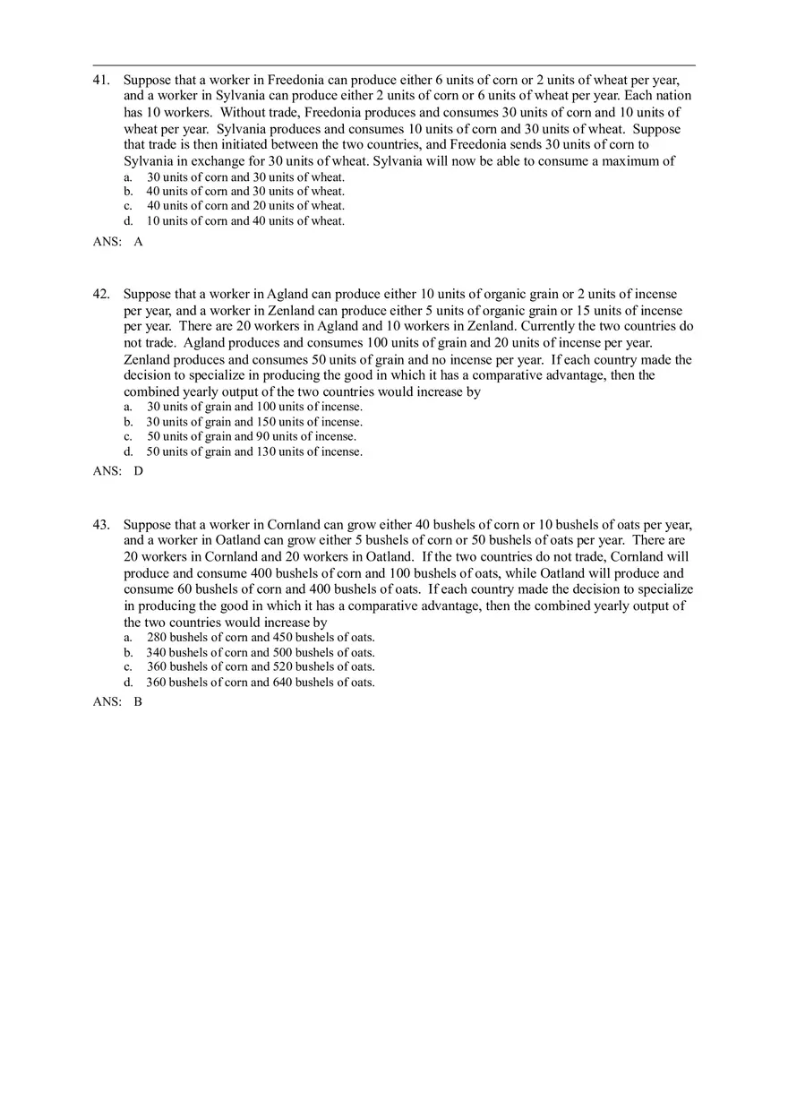 Advantage - The Driving Force of Specialization Answer Key (Sec 2) - Page 10