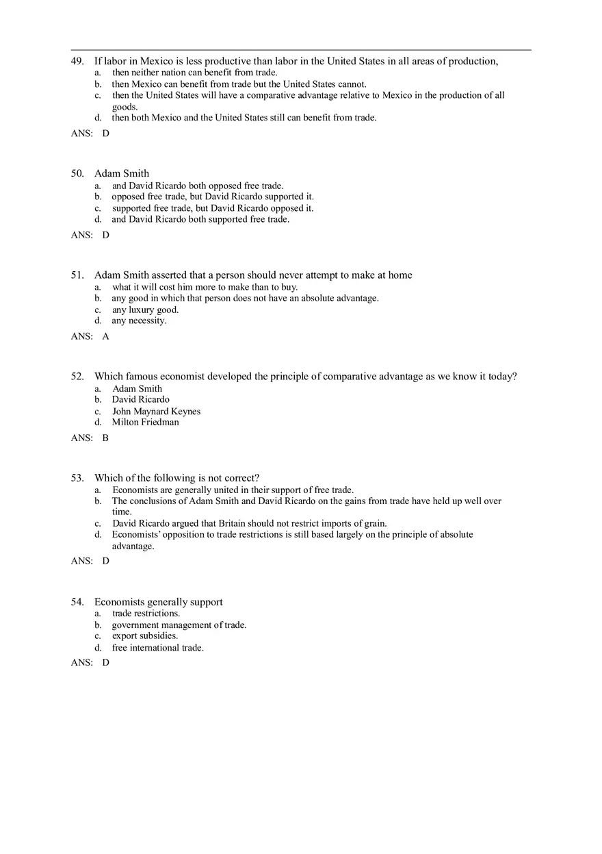 Advantage - The Driving Force of Specialization Answer Key (Sec 2) - Page 3