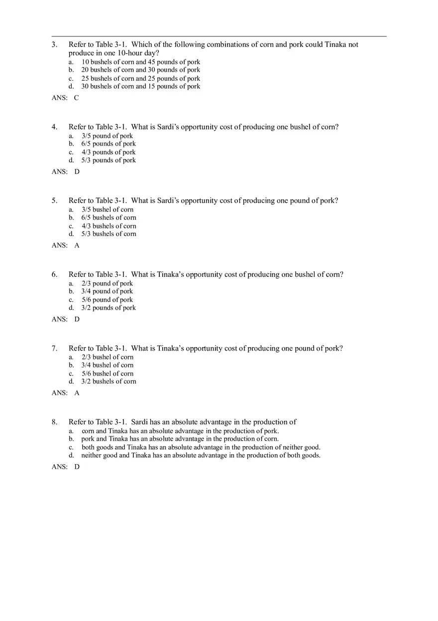 Advantage - The Driving Force of Specialization Answer Key (Sec 3) Part 1 - Page 4