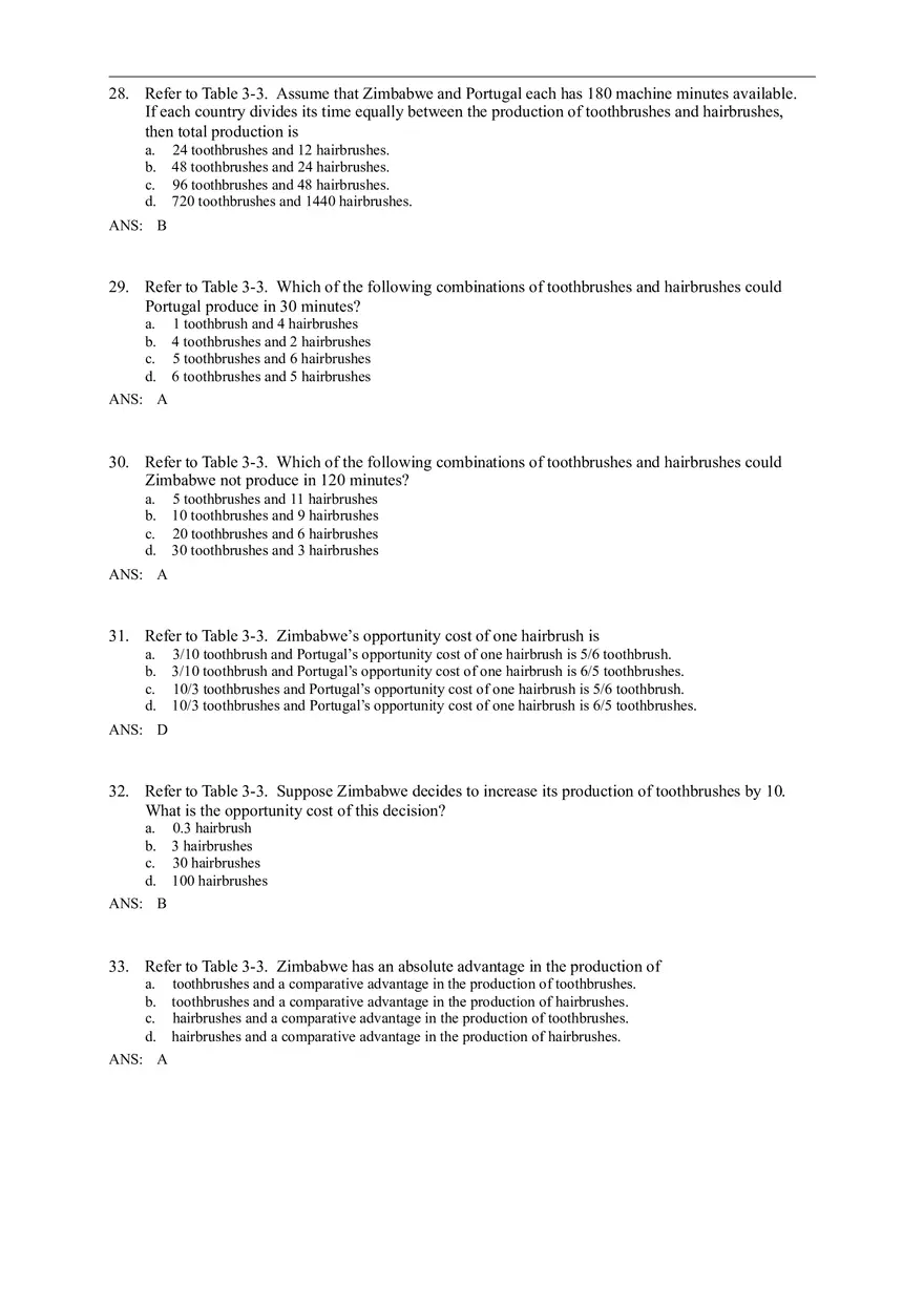 Advantage - The Driving Force of Specialization Answer Key (Sec 3) Part 2 - Page 3