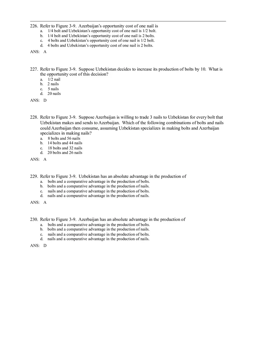 Advantage - The Driving Force of Specialization Answer Key (Sec 3) Part 5 - Page 7