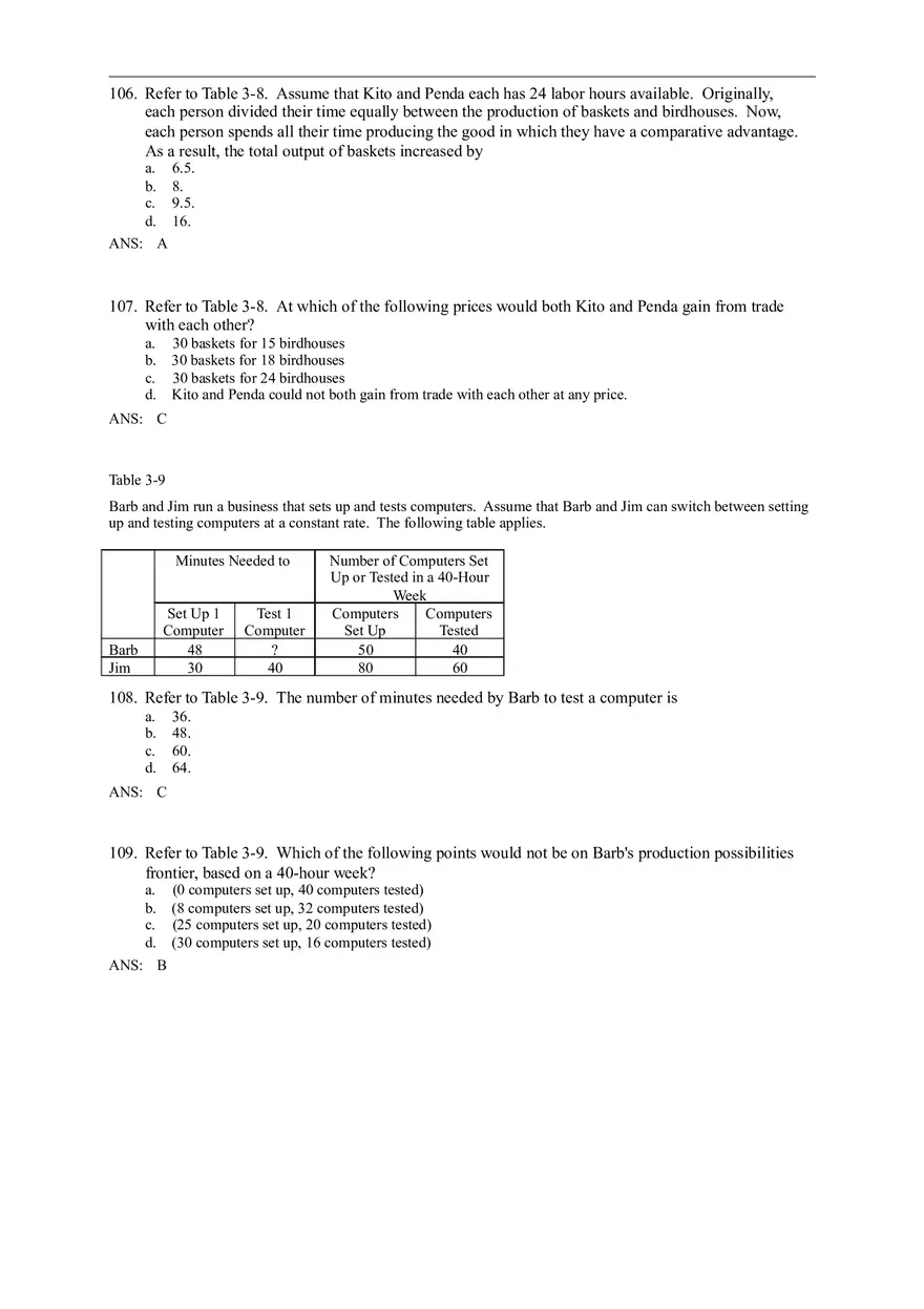 Advantage - The Driving Force of Specialization Answer Key (Sec 3) Part 3 - Page 8