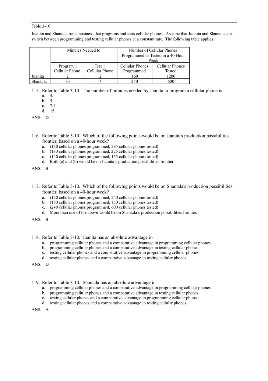 Advantage - The Driving Force of Specialization Answer Key (Sec 3) Part 3 - Page 10