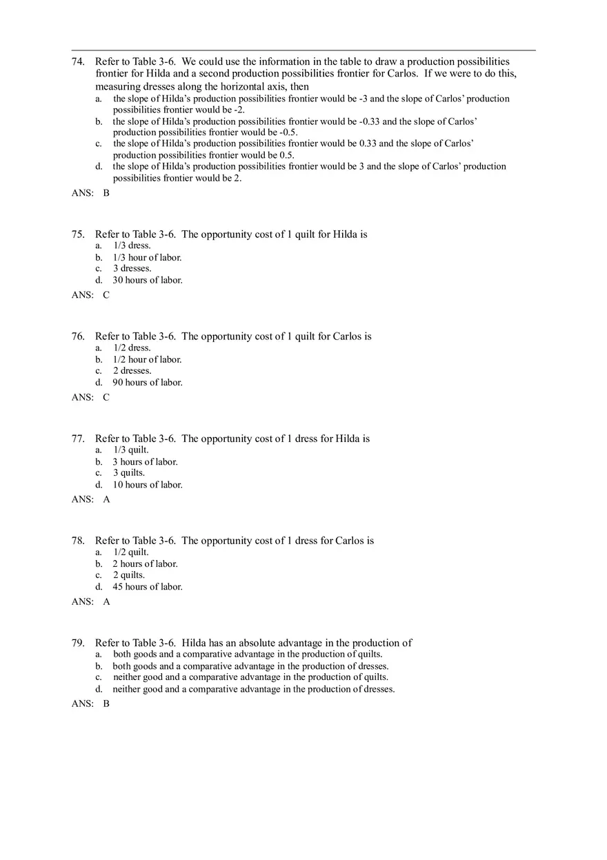 Advantage - The Driving Force of Specialization Answer Key (Sec 3) Part 3 - Page 2