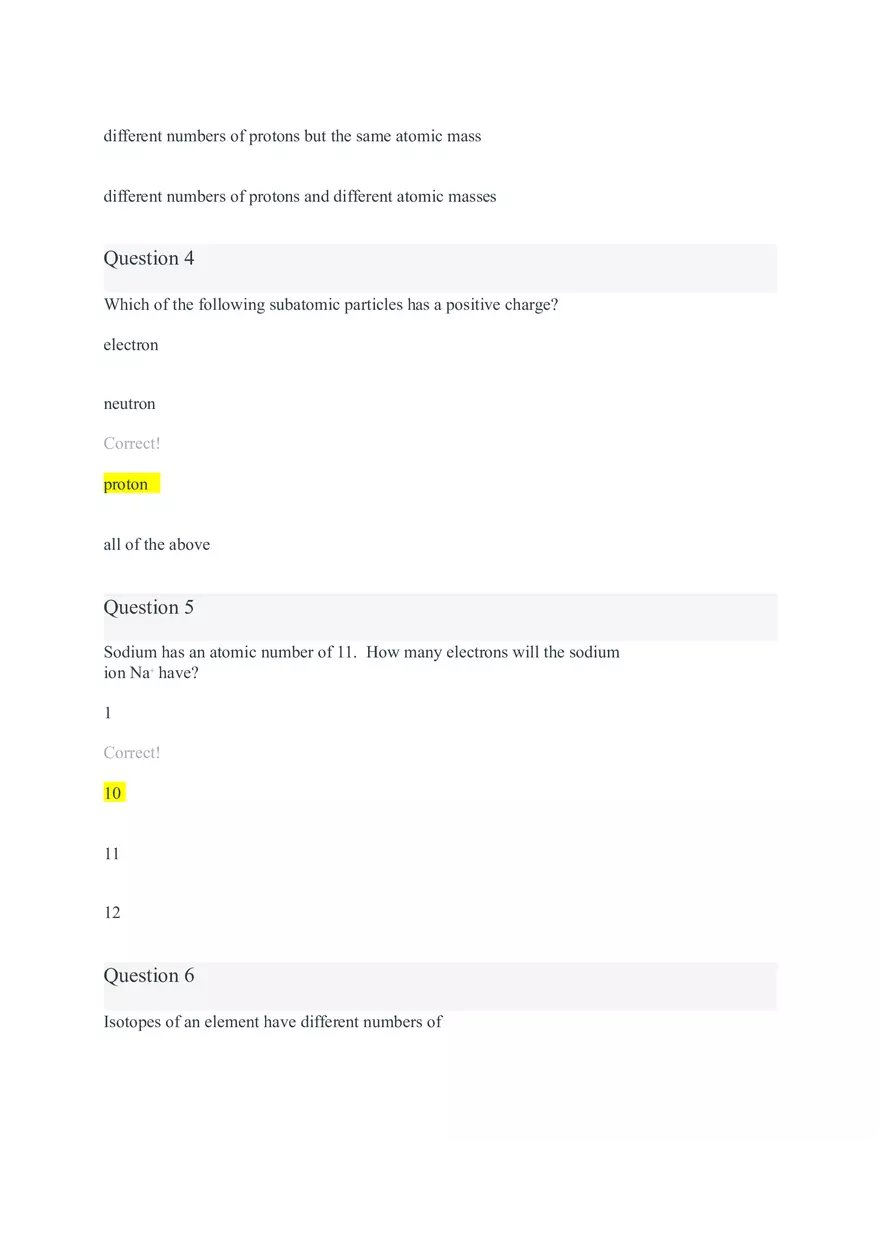 Chemistry Mineral Quiz - Page 2