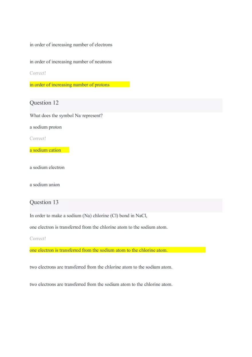 Chemistry Mineral Quiz - Page 5