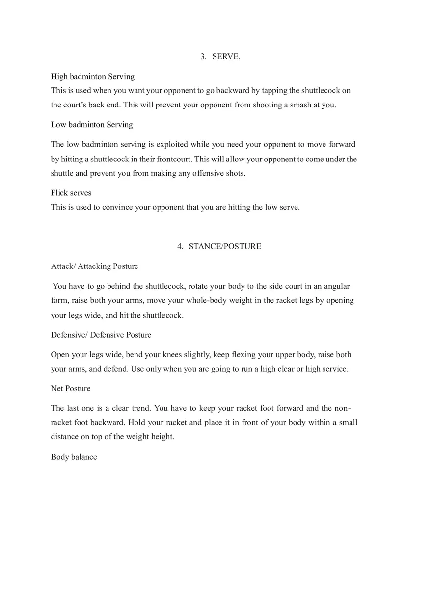 Basic Skills in Badminton - Page 2