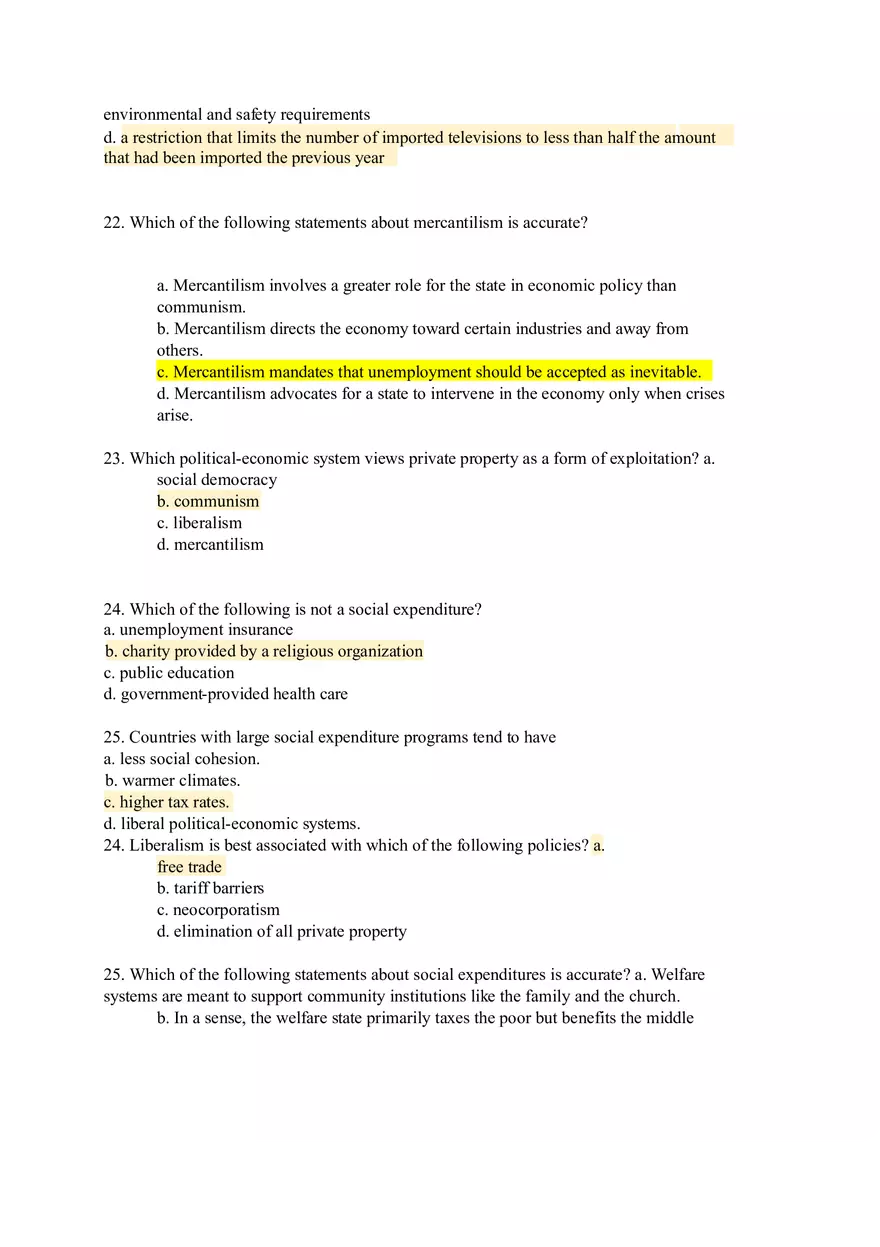 Modern World Governments Study Guide Part 1 - Page 8