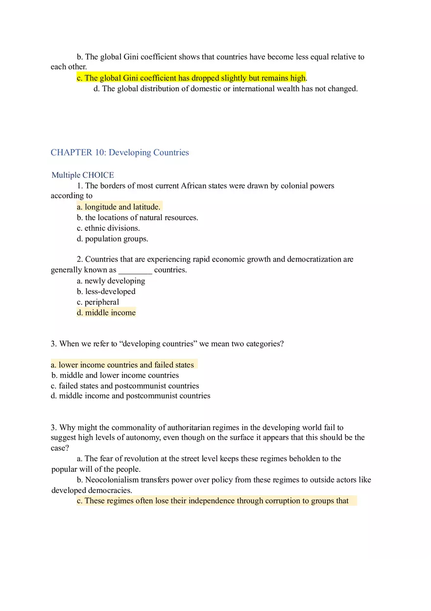 Modern World Governments Study Guide Part 1 - Page 10