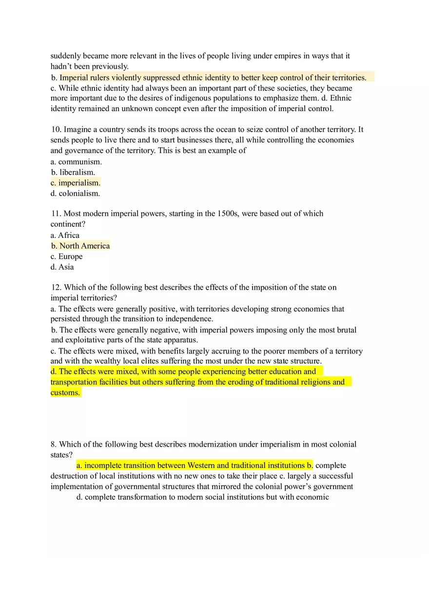 Modern World Governments Study Guide Part 1 - Page 12