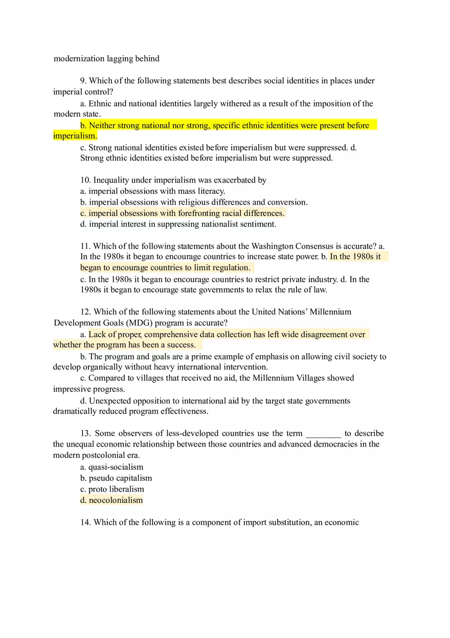 Modern World Governments Study Guide Part 1 - Page 3