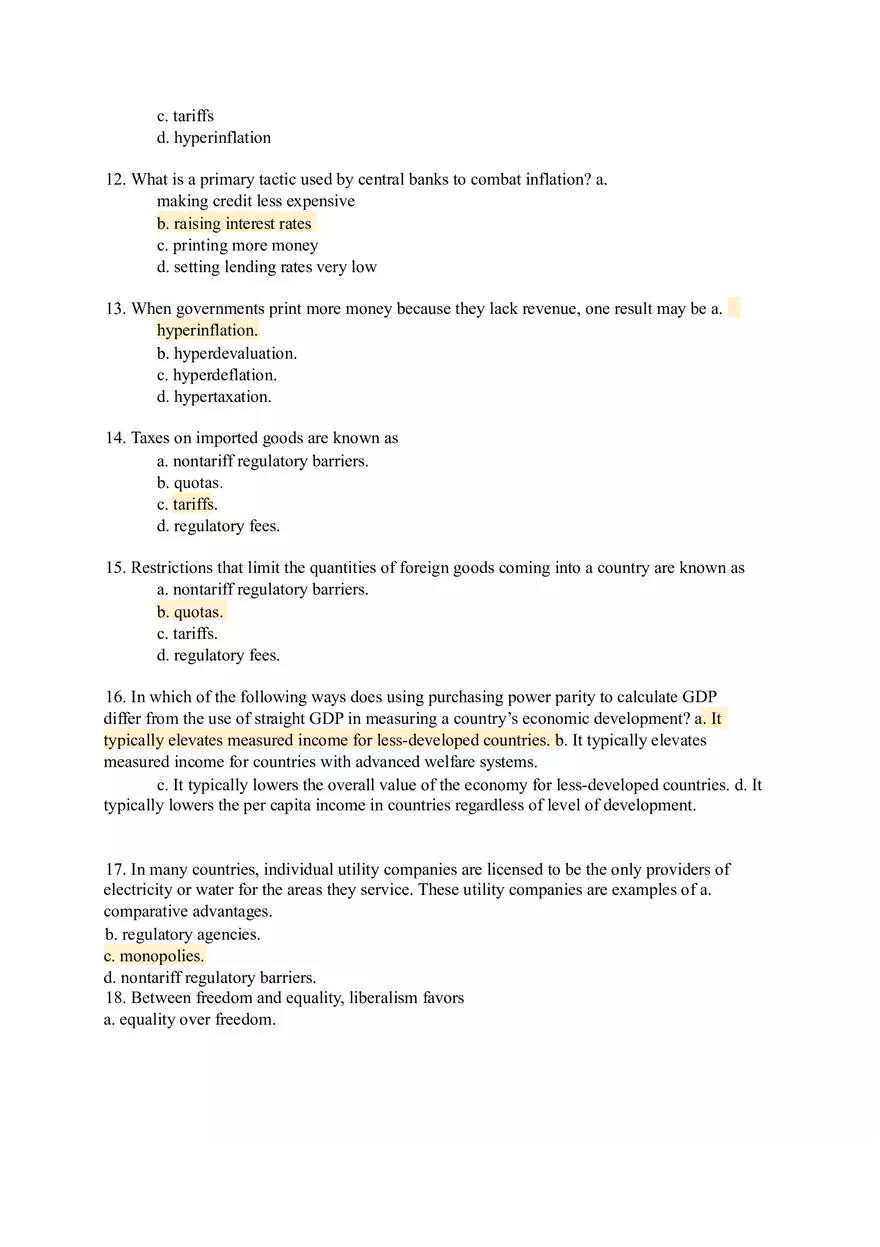 Modern World Governments Study Guide Part 1 - Page 6