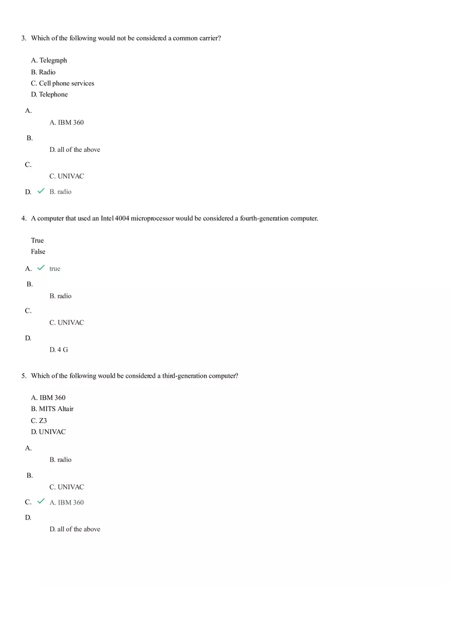 Computer Concepts for End Users Test Questions and Answers - Page 2