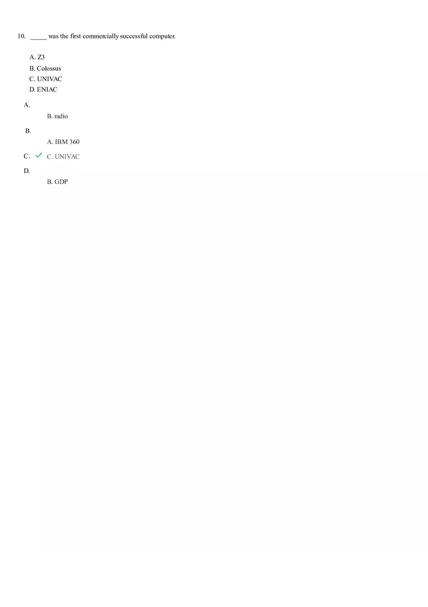 Computer Concepts for End Users Test Questions and Answers - Page 5