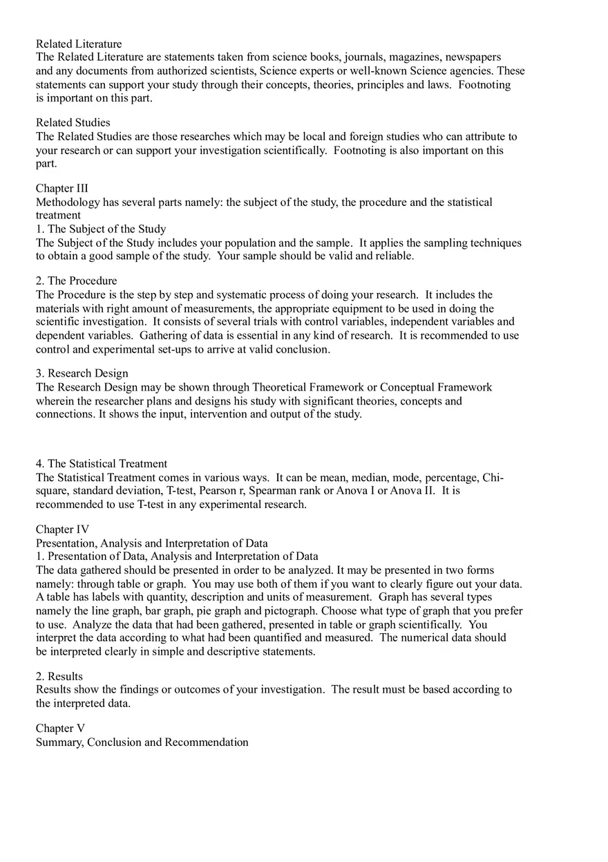 Parts of the Science Investigatory Project - Page 2