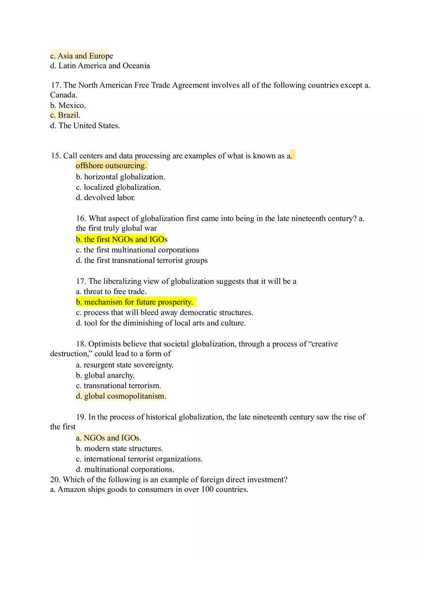 Modern World Governments Study Guide Part 2 - Page 8