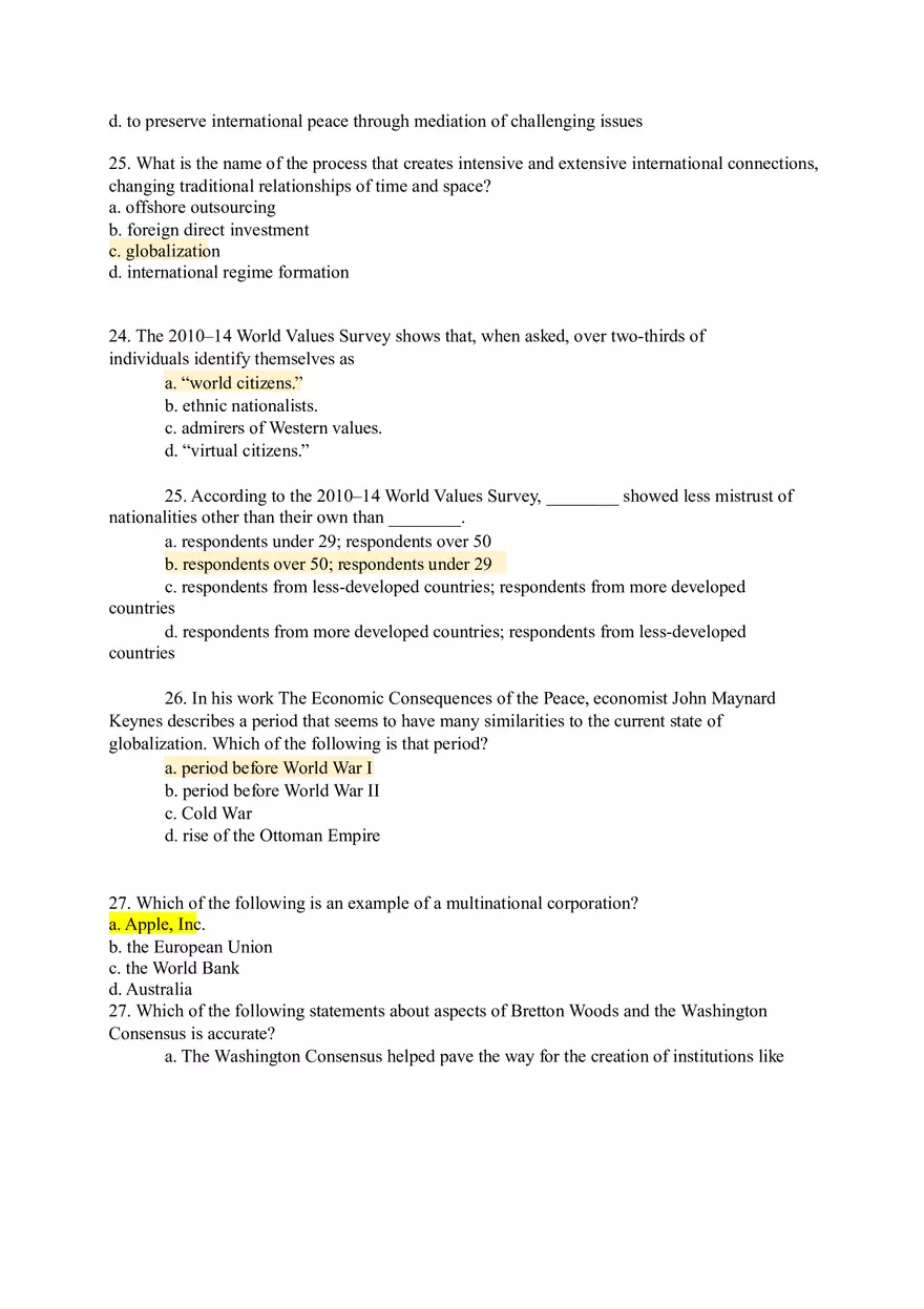 Modern World Governments Study Guide Part 2 - Page 10