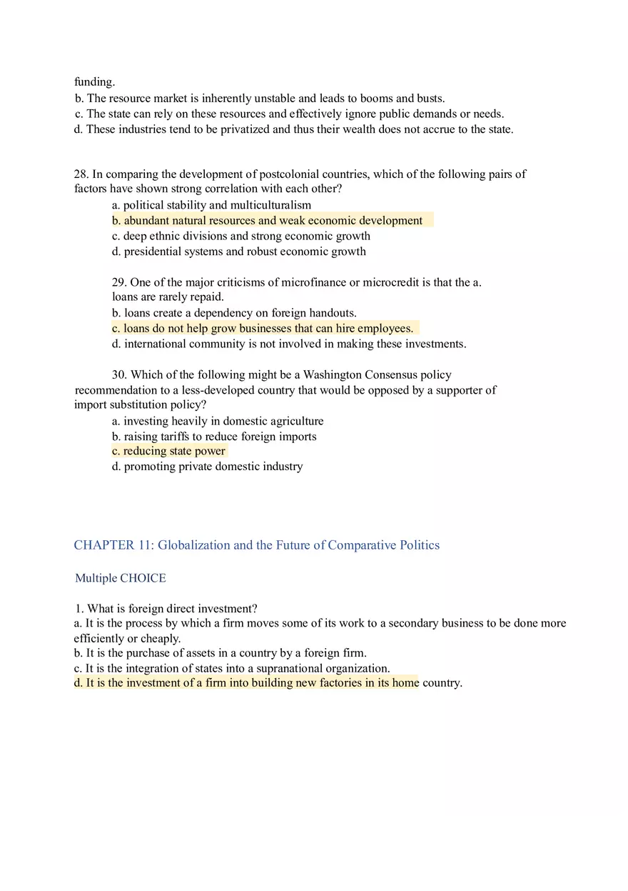 Modern World Governments Study Guide Part 2 - Page 4