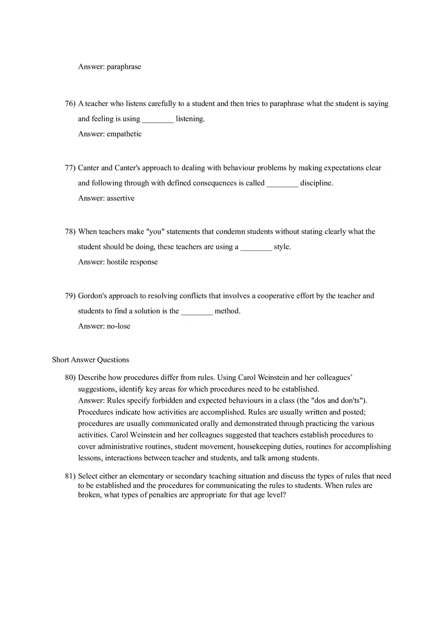 Woolfolk et al., Educational Psychology (Creating Learning Environments) Part 2 - Page 8