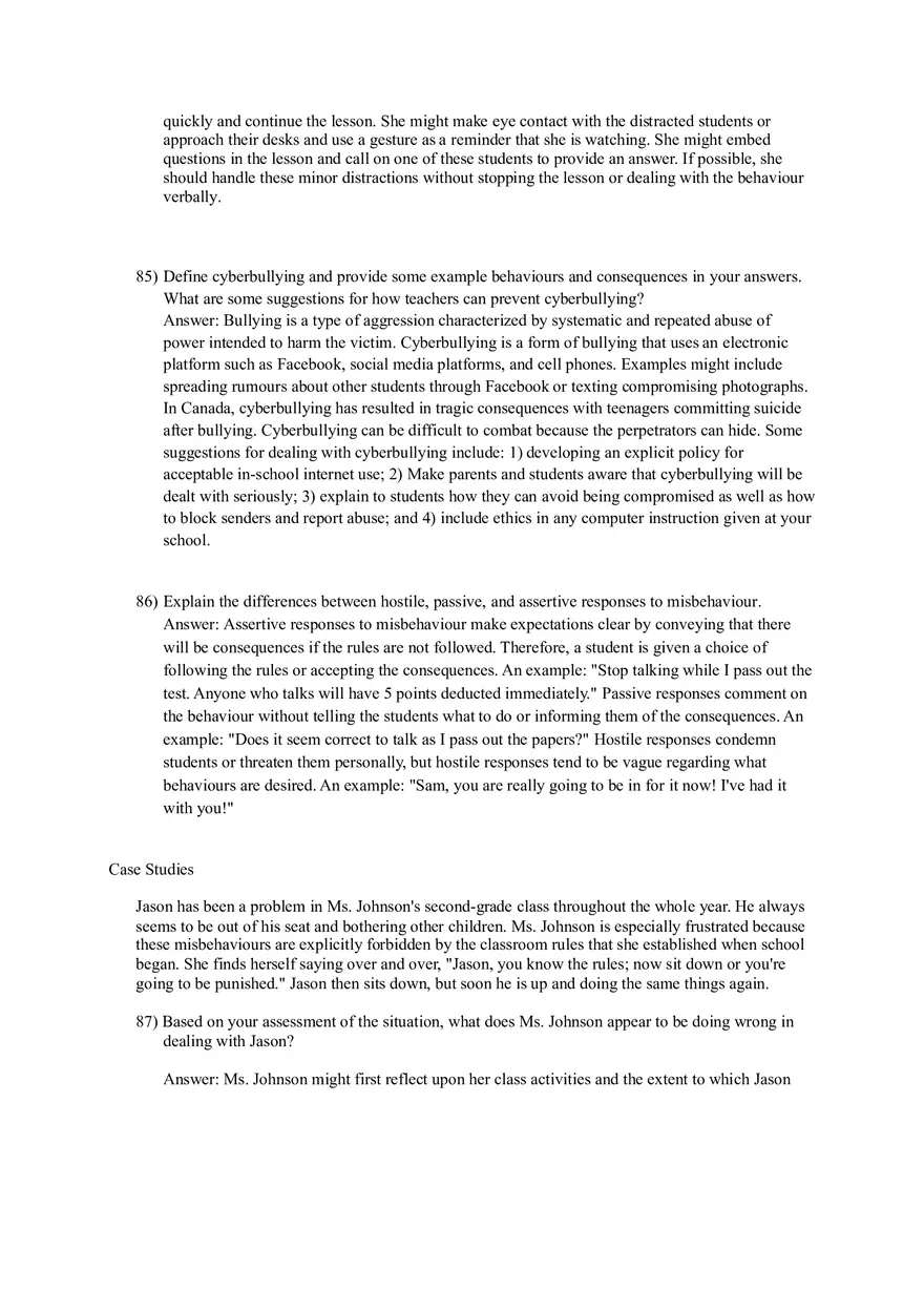 Woolfolk et al., Educational Psychology (Creating Learning Environments) Part 2 - Page 10