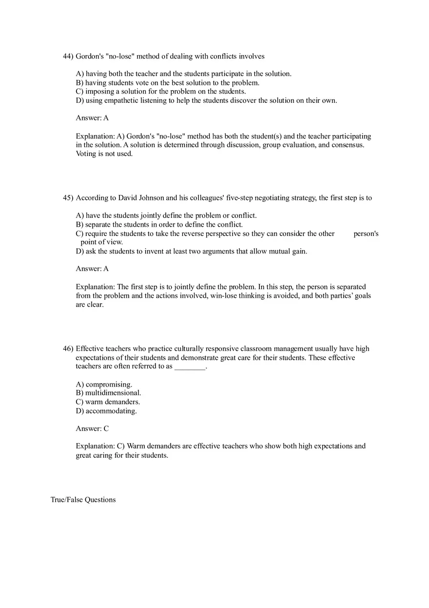 Woolfolk et al., Educational Psychology (Creating Learning Environments) Part 2 - Page 1