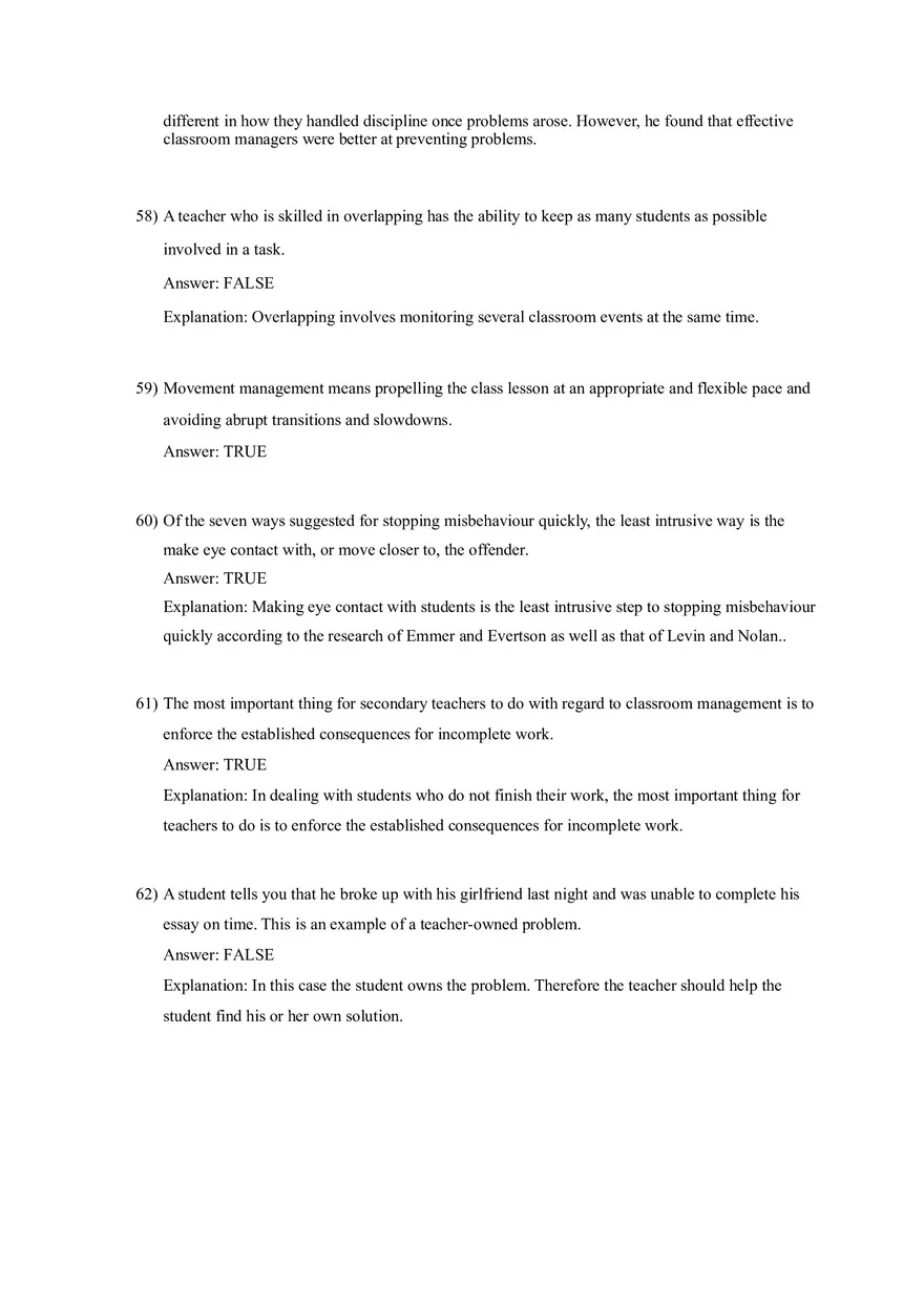 Woolfolk et al., Educational Psychology (Creating Learning Environments) Part 2 - Page 5