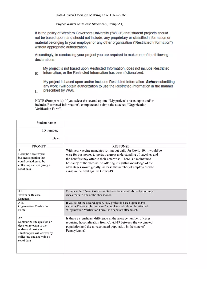 Optimizing Customer Retention Through Data Analysis - Page 1