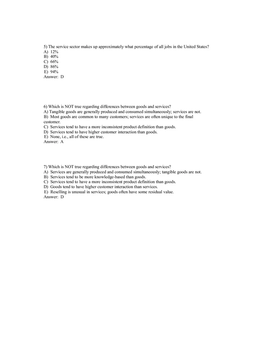 Operations Management (Operations and Productivity) Answers Part 2 - Page 8