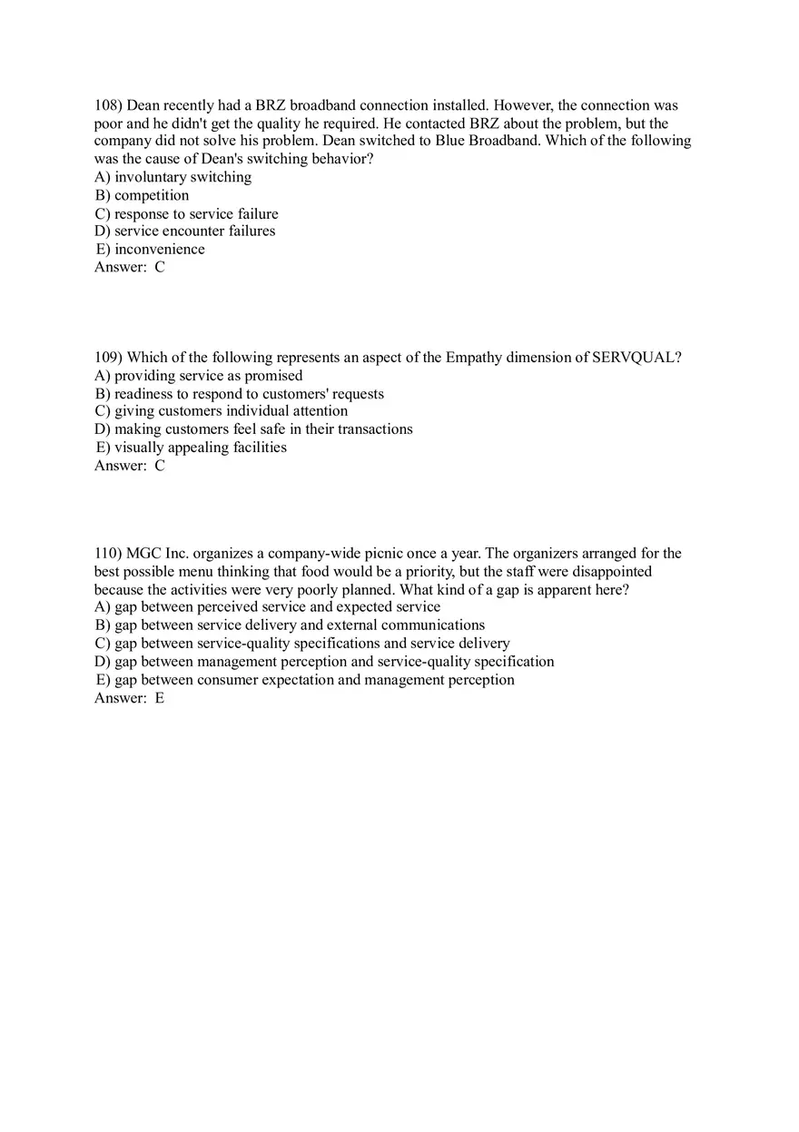 Designing and Managing Services 83-119 Answer Key - Page 7