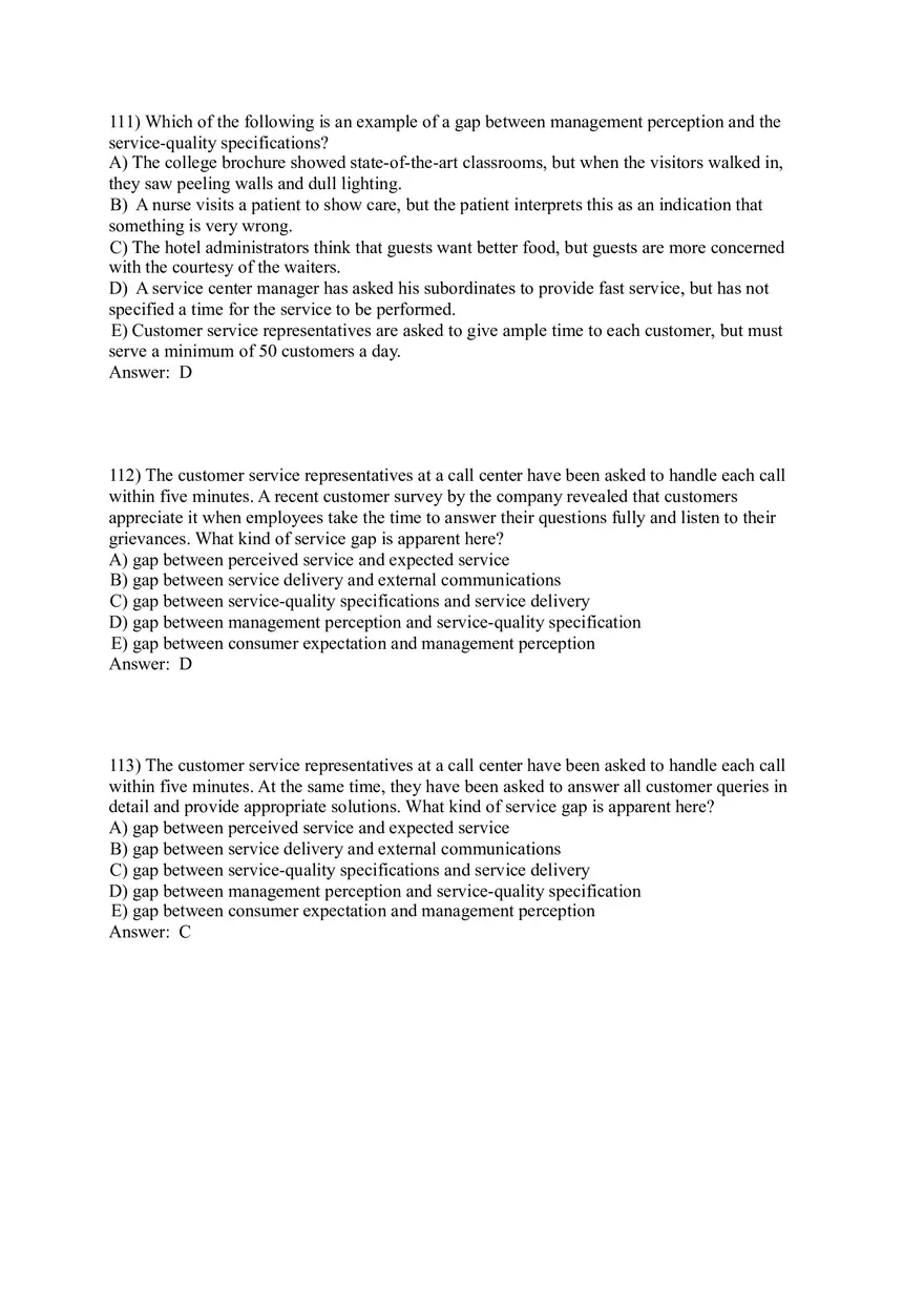 Designing and Managing Services 83-119 Answer Key - Page 8