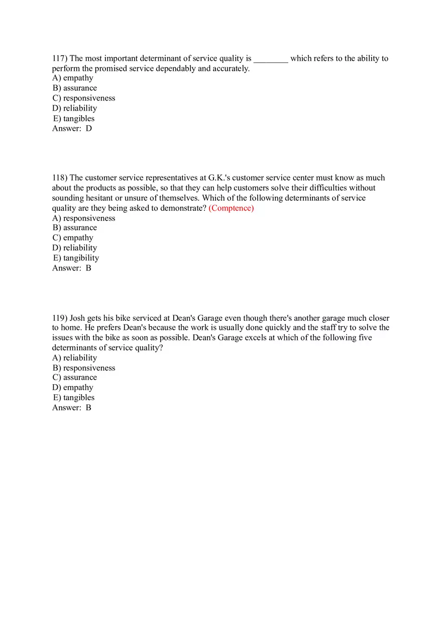 Designing and Managing Services 83-119 Answer Key - Page 10