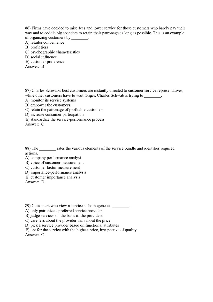 Designing and Managing Services 83-119 Answer Key - Page 2
