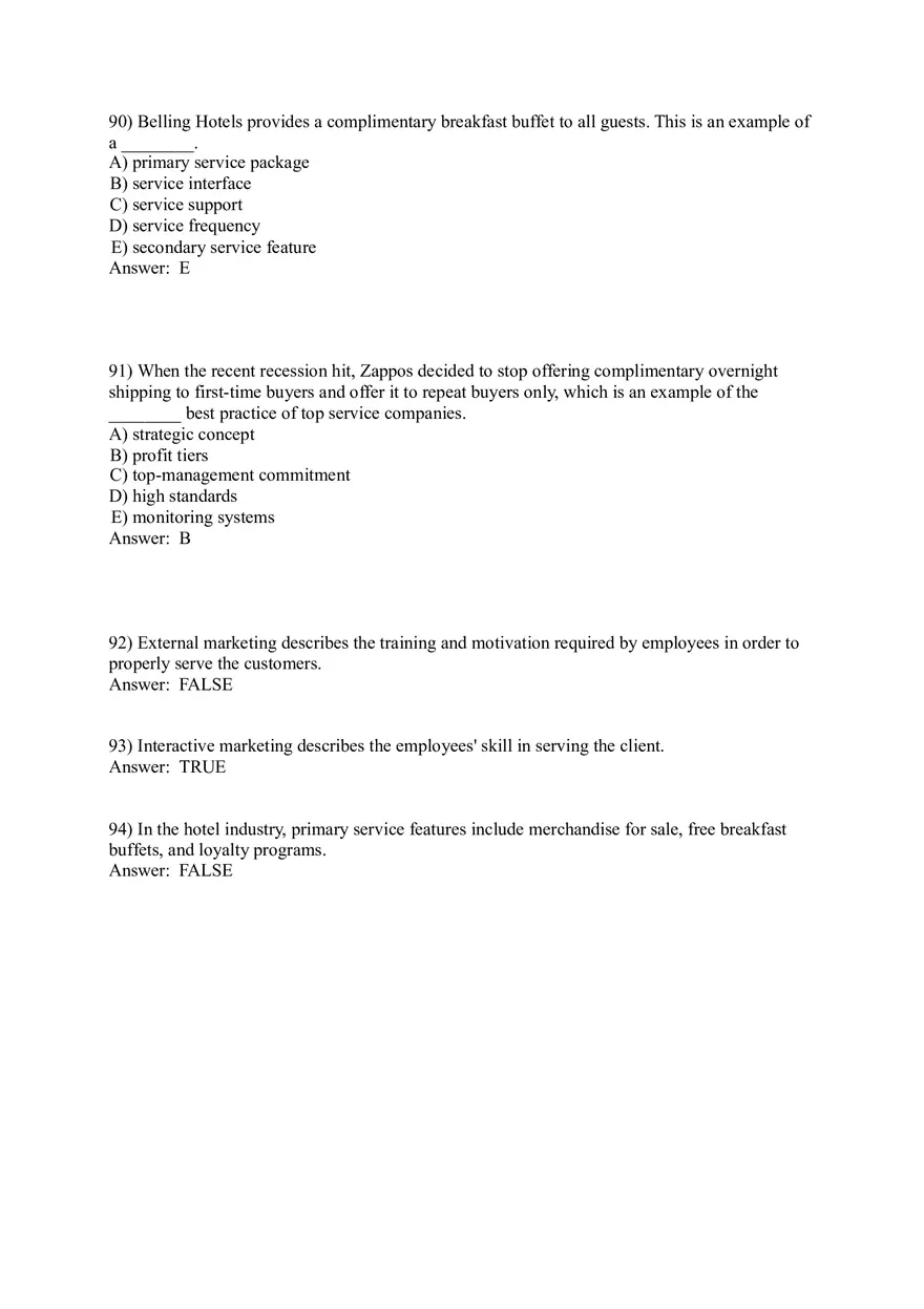 Designing and Managing Services 83-119 Answer Key - Page 3