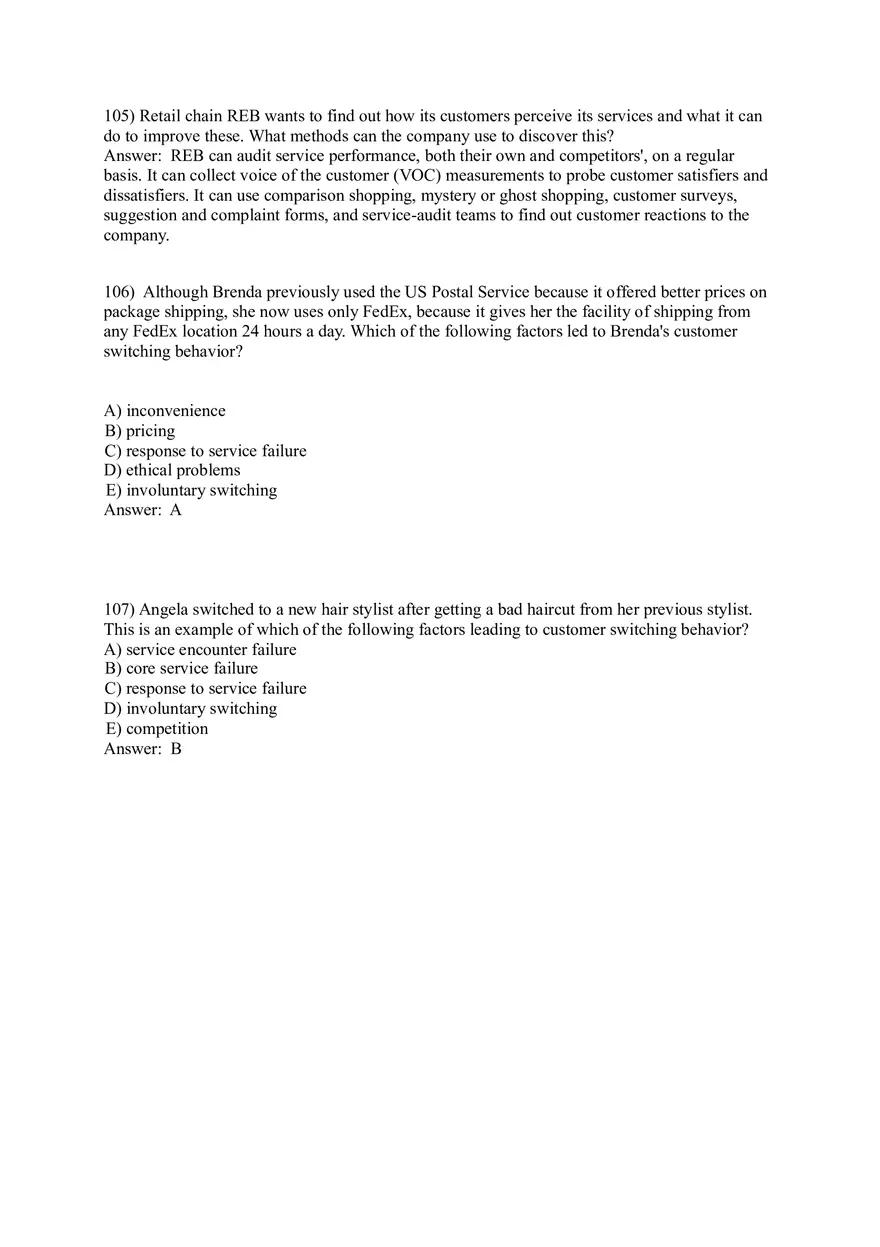 Designing and Managing Services 83-119 Answer Key - Page 6