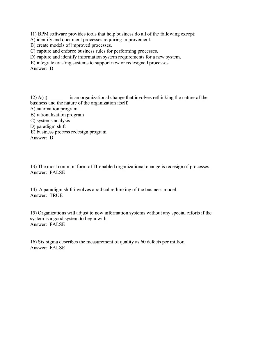 Management Information Systems - Managing the Digital Firm Answers Part 1 - Page 4