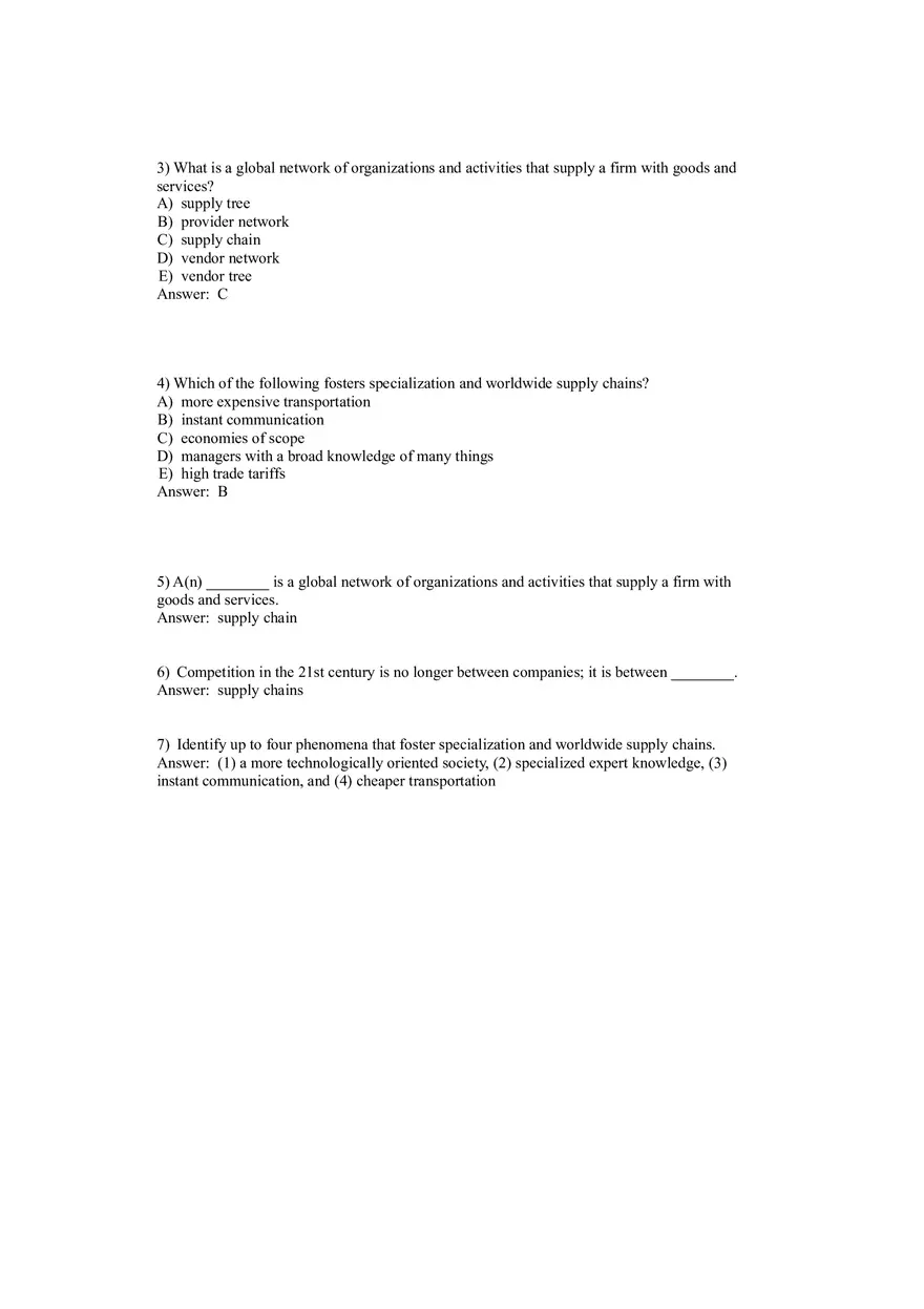 Operations Management (Operations and Productivity) Answers Part 1 - Page 6