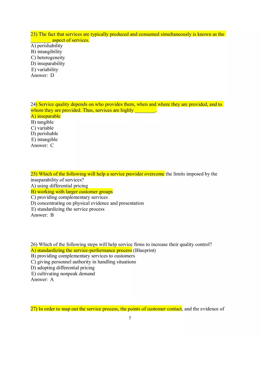 Designing and Managing Services 1-37 Answer Key - Page 7